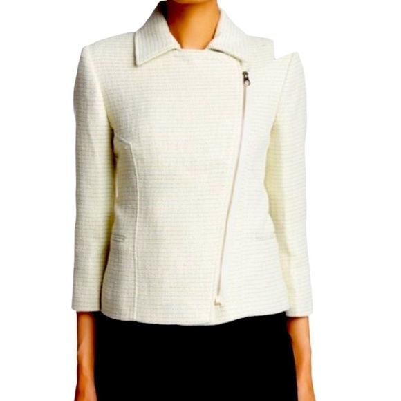 TED BAKER LONDON Mint/Cream/Gold Boucle Jacket - Picture 2 of 12